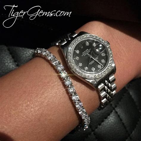 tennis bracelet with rolex|Rolex bracelet accessories.